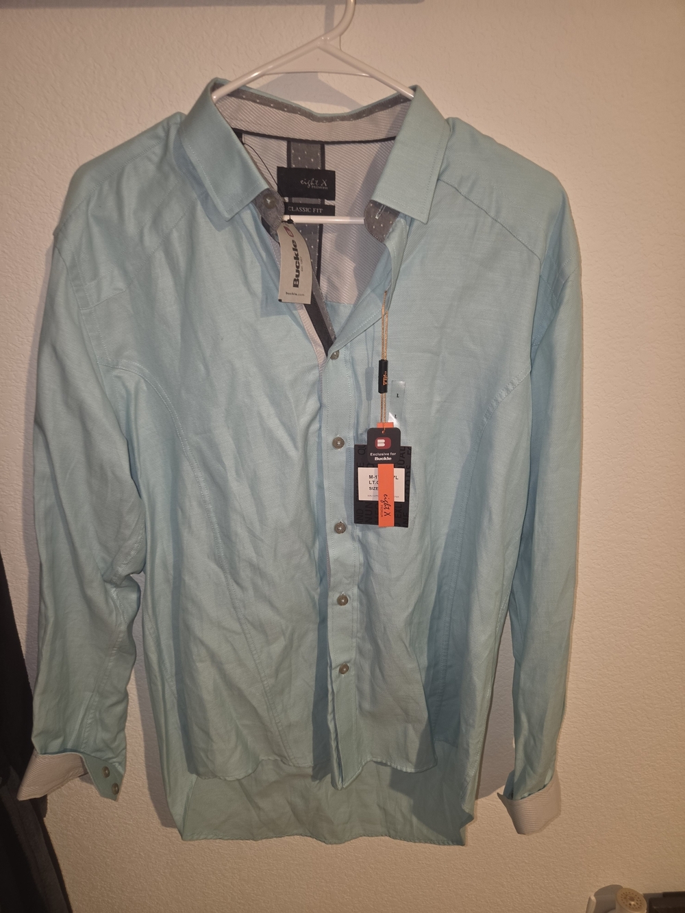 Light Blue Classic Fit Men's Dress Shirt by English Laundry